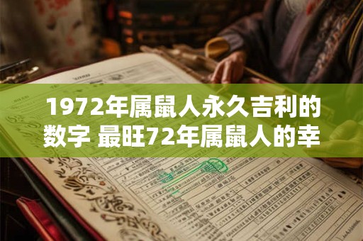 1972年属鼠人永久吉利的数字 最旺72年属鼠人的幸运数字