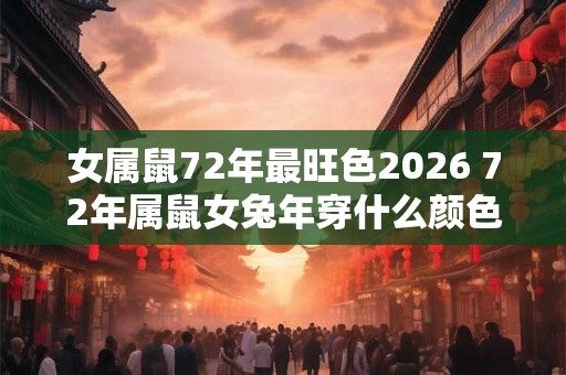 女属鼠72年最旺色2026 72年属鼠女兔年穿什么颜色大吉