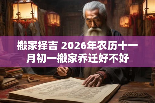 搬家择吉 2026年农历十一月初一搬家乔迁好不好