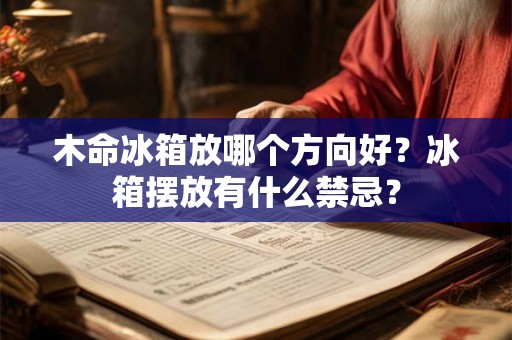 木命冰箱放哪个方向好？冰箱摆放有什么禁忌？