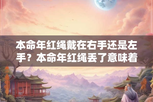本命年红绳戴在右手还是左手？本命年红绳丢了意味着什么？