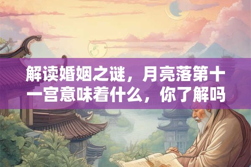 解读婚姻之谜，月亮落第十一宫意味着什么，你了解吗