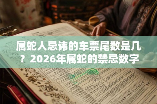 属蛇人忌讳的车票尾数是几？2026年属蛇的禁忌数字几