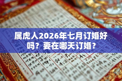 属虎人2026年七月订婚好吗？要在哪天订婚？
