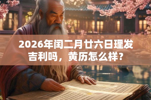 2026年闰二月廿六日理发吉利吗，黄历怎么样？