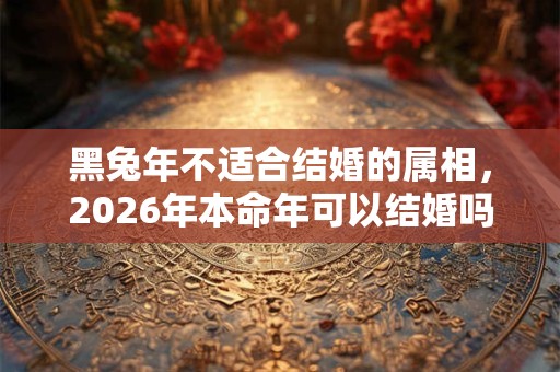 黑兔年不适合结婚的属相，2026年本命年可以结婚吗？