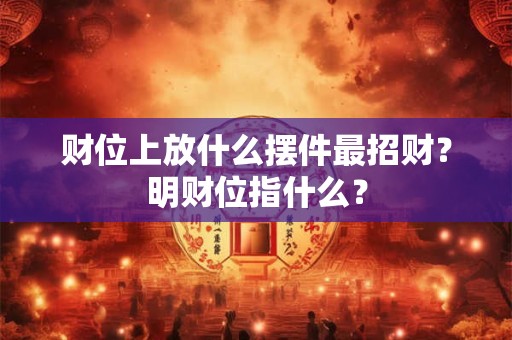财位上放什么摆件最招财？明财位指什么？