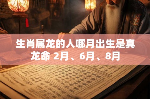 生肖属龙的人哪月出生是真龙命 2月、6月、8月