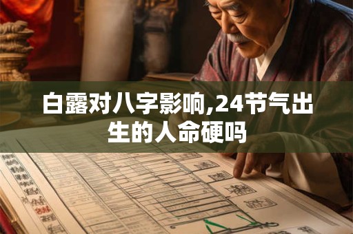 白露对八字影响,24节气出生的人命硬吗