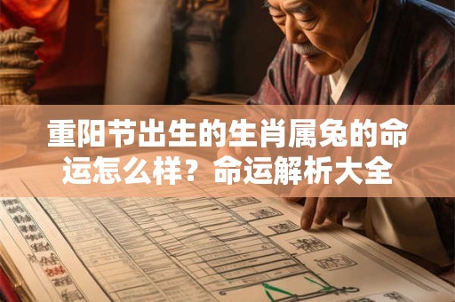 重阳节出生的生肖属兔的命运怎么样？命运解析大全