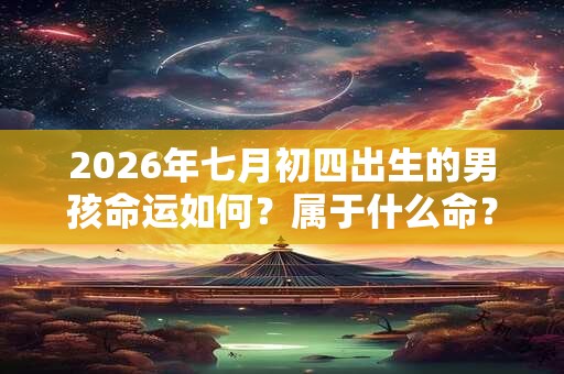 2026年七月初四出生的男孩命运如何？属于什么命？