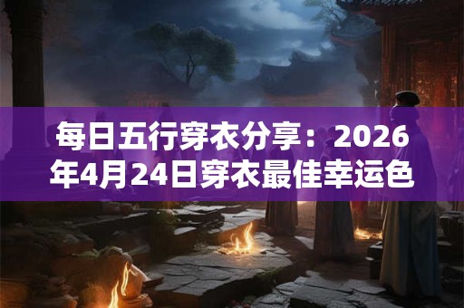 每日五行穿衣分享：2026年4月24日穿衣最佳幸运色