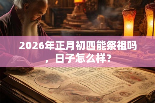 2026年正月初四能祭祖吗，日子怎么样？