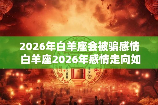 2026年白羊座会被骗感情 白羊座2026年感情走向如何