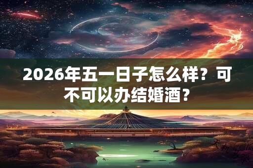 2026年五一日子怎么样？可不可以办结婚酒？