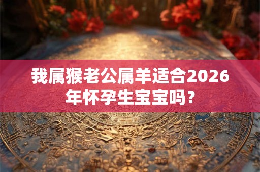 我属猴老公属羊适合2026年怀孕生宝宝吗？