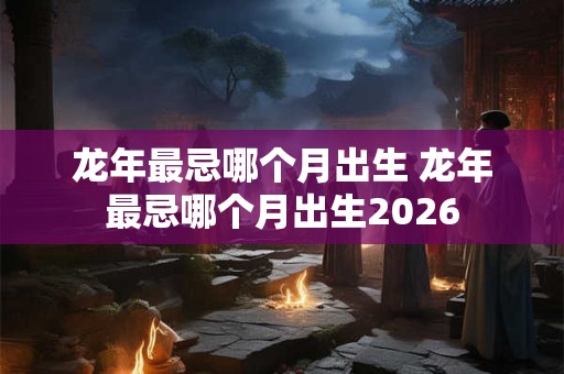 龙年最忌哪个月出生 龙年最忌哪个月出生2026