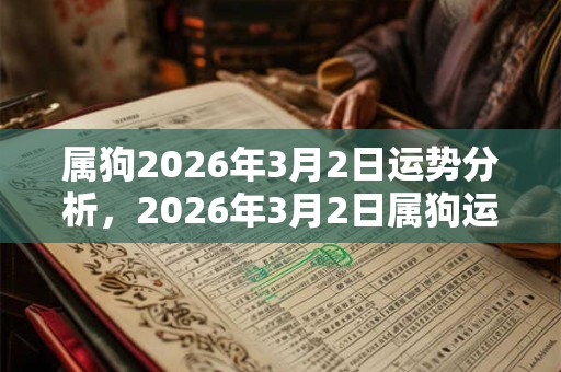 属狗2026年3月2日运势分析，2026年3月2日属狗运势分析