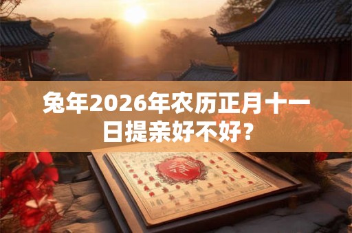 兔年2026年农历正月十一日提亲好不好？