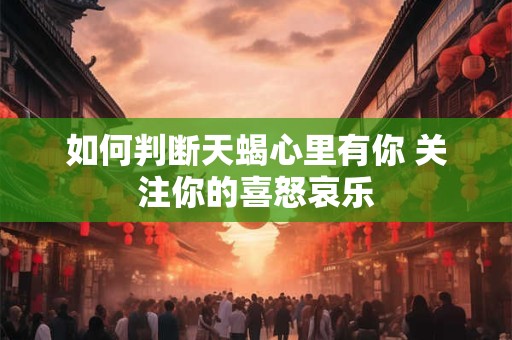 如何判断天蝎心里有你 关注你的喜怒哀乐