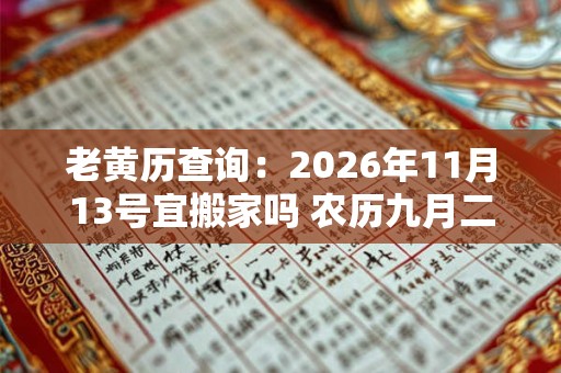 老黄历查询：2026年11月13号宜搬家吗 农历九月二十八日子好吗