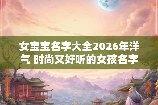 女宝宝名字大全2026年洋气 时尚又好听的女孩名字
