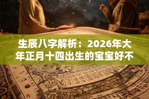 生辰八字解析：2026年大年正月十四出生的宝宝好不好 是什么命