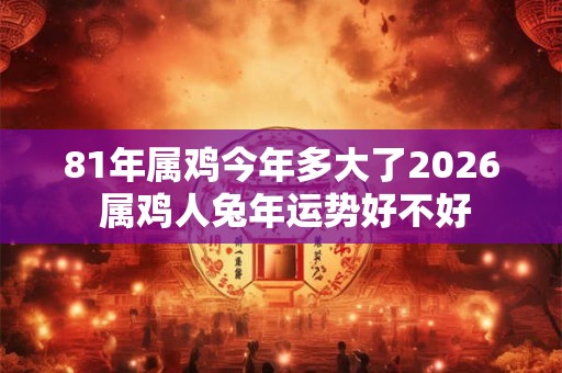 81年属鸡今年多大了2026 属鸡人兔年运势好不好