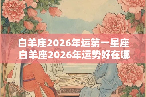 白羊座2026年运第一星座 白羊座2026年运势好在哪