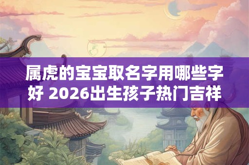属虎的宝宝取名字用哪些字好 2026出生孩子热门吉祥名字