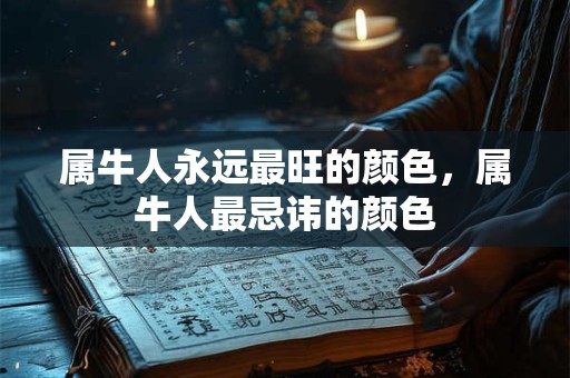 属牛人永远最旺的颜色，属牛人最忌讳的颜色
