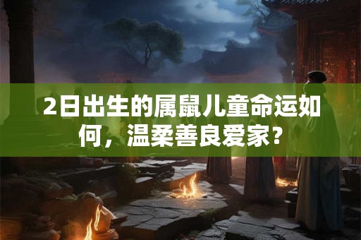 2日出生的属鼠儿童命运如何，温柔善良爱家？