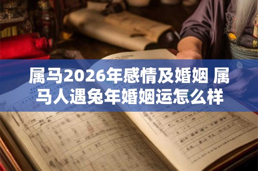 属马2026年感情及婚姻 属马人遇兔年婚姻运怎么样