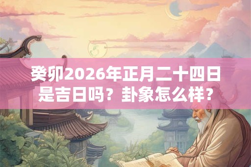 癸卯2026年正月二十四日是吉日吗？卦象怎么样？