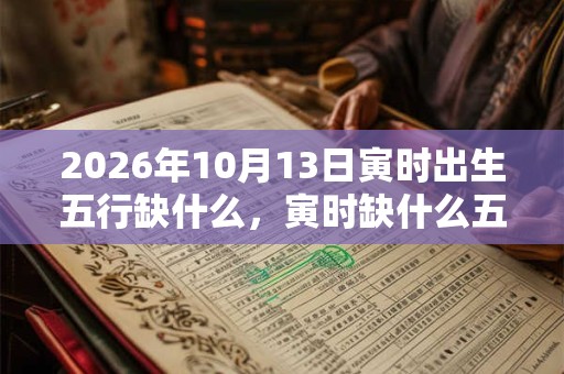 2026年10月13日寅时出生五行缺什么，寅时缺什么五行