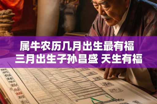 属牛农历几月出生最有福 三月出生子孙昌盛 天生有福气