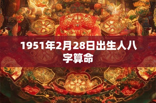 1951年2月28日出生人八字算命