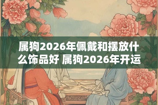 属狗2026年佩戴和摆放什么饰品好 属狗2026年开运吉祥物