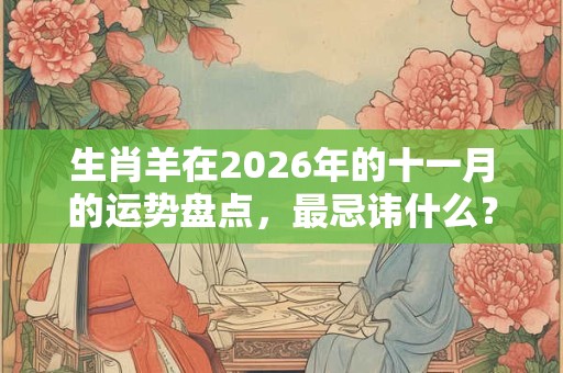 生肖羊在2026年的十一月的运势盘点，最忌讳什么？