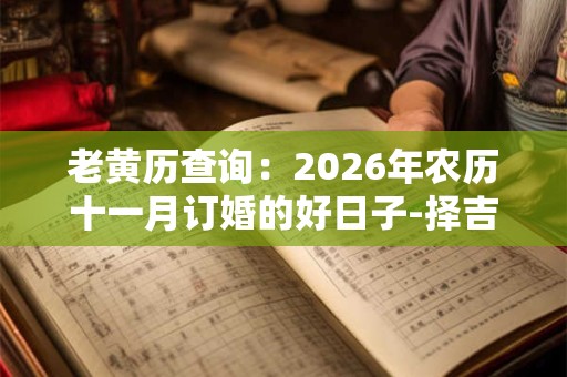 老黄历查询：2026年农历十一月订婚的好日子-择吉日网