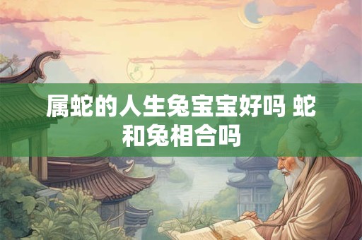 属蛇的人生兔宝宝好吗 蛇和兔相合吗