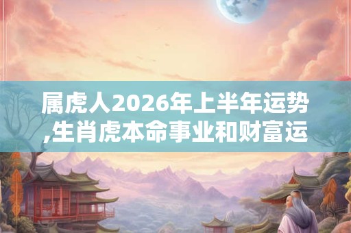 属虎人2026年上半年运势,生肖虎本命事业和财富运程