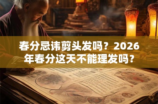 春分忌讳剪头发吗？2026年春分这天不能理发吗？
