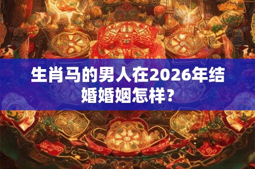 生肖马的男人在2026年结婚婚姻怎样？