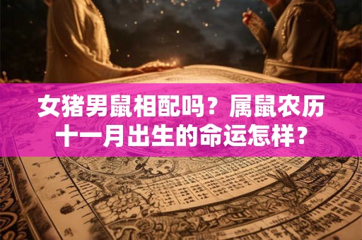 女猪男鼠相配吗？属鼠农历十一月出生的命运怎样？