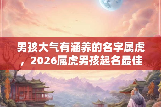 男孩大气有涵养的名字属虎，2026属虎男孩起名最佳字