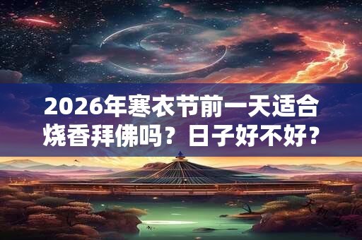 2026年寒衣节前一天适合烧香拜佛吗？日子好不好？