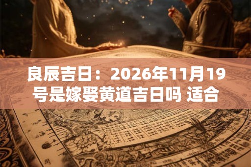 良辰吉日：2026年11月19号是嫁娶黄道吉日吗 适合出嫁吗