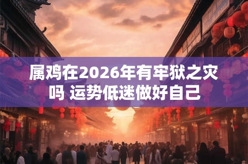 属鸡在2026年有牢狱之灾吗 运势低迷做好自己