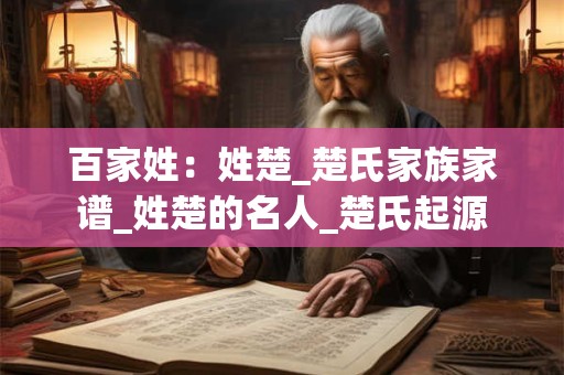 百家姓：姓楚_楚氏家族家谱_姓楚的名人_楚氏起源